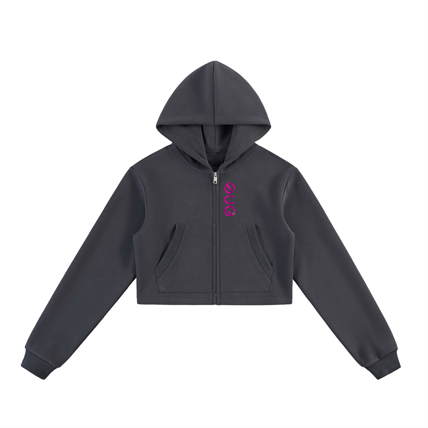 Super Cropped Women’s Zip-Up Hoodie