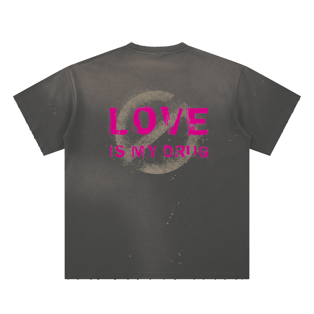 Frayed & Fade Paint Splatter T-Shirt