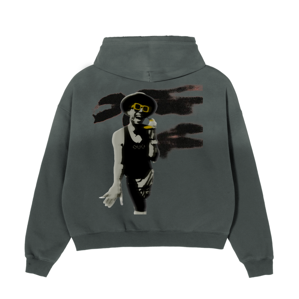 Barcelona Frayed and Fade Hoodie