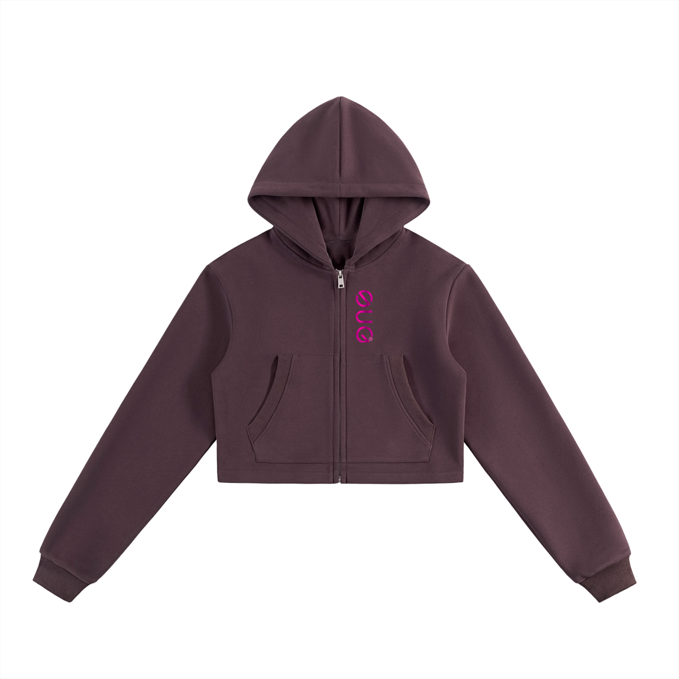 Super Cropped Women’s Zip-Up Hoodie