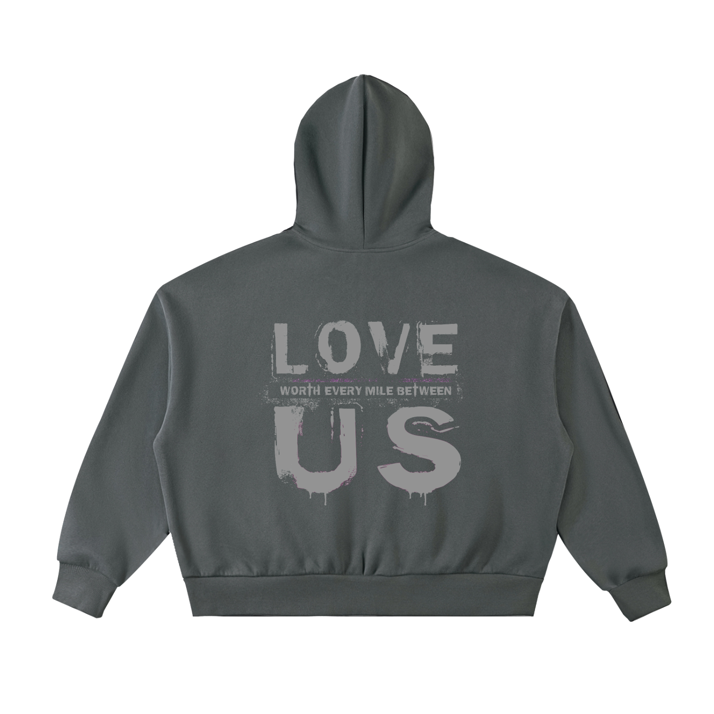 "Every Mile" Boxy Crop Hoodie